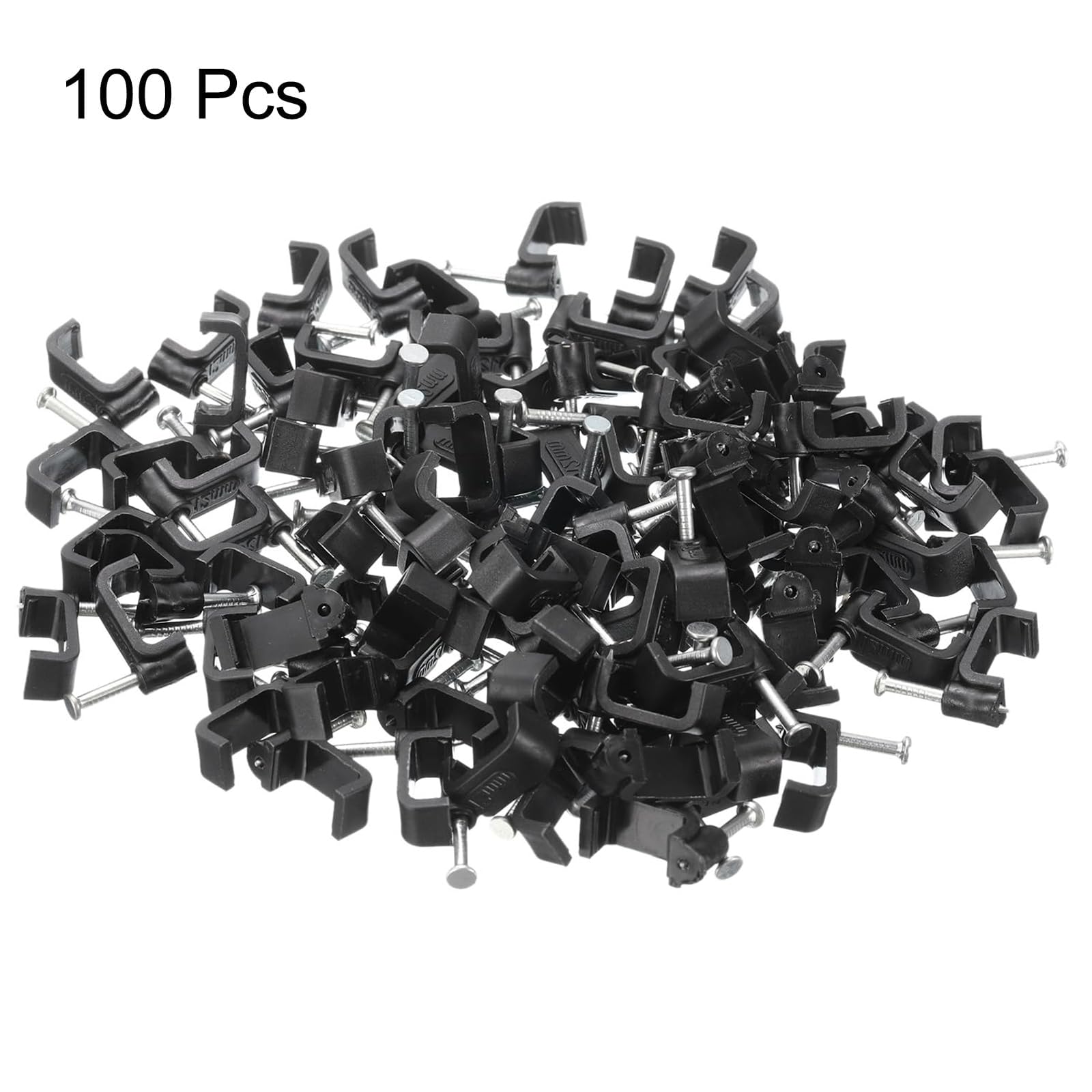 TA-VIGOR 100Pcs Round Cable Clips, 12mm Electrical Cable Wall Clip - Image 3