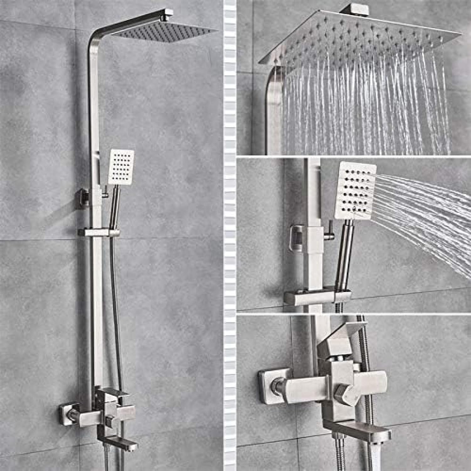 Ensemble mélangeur de douche SUS304 anti-calcaire pour remplacer un vieux robinet