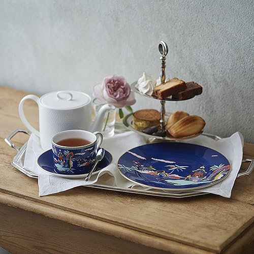 Miniatura 3 de Wedgwood Wonderlust Jewel - Juego de taza de té y platillo, 5 onzas, rojo carmesí