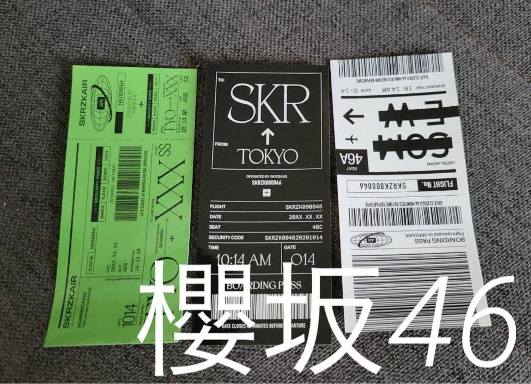 Amazon.co.jp: 櫻坂46 新せ界 承認欲求 ボーディングパスステッカー 3 
