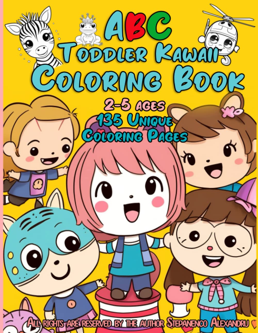 Livre de coloriage pour tout-petit pour réduire les écrans grâce aux animaux et chiffres
