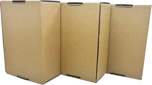 Miniatura 7 de Cajas de envío de 15 x 11 x 3 pulgadas, juego de 20 sobres de papel kraft corrugado para suministros de embalaje, libros, regalos, ropa artesanal