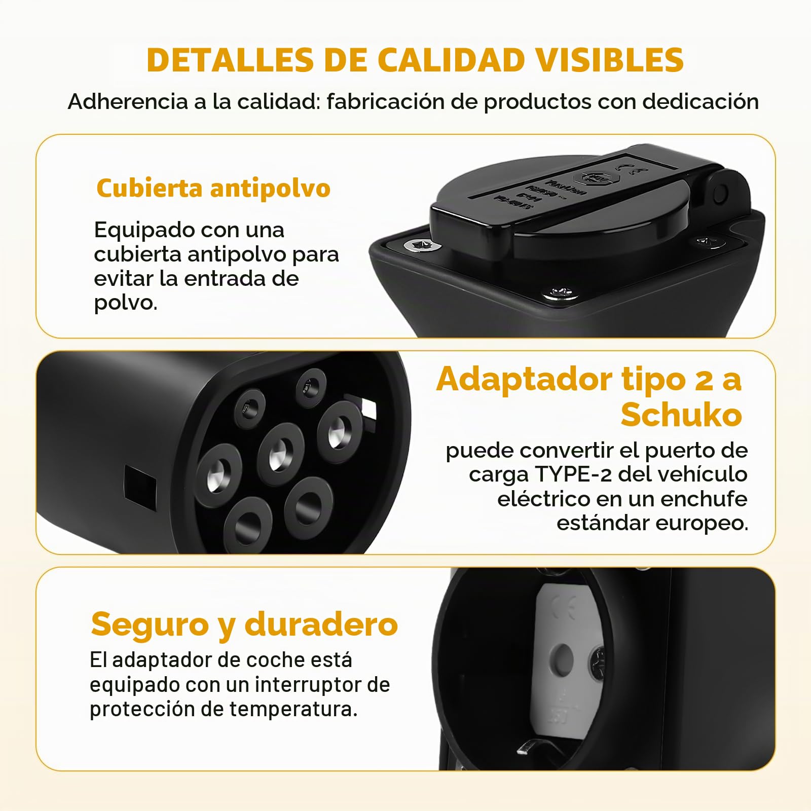 Adaptador V2L para descarga y vehículo V2L, 3,5 kW, 16 A, 220 V, tipo 2 a Schuko, IP54, compatible con MG4, MG5, MG