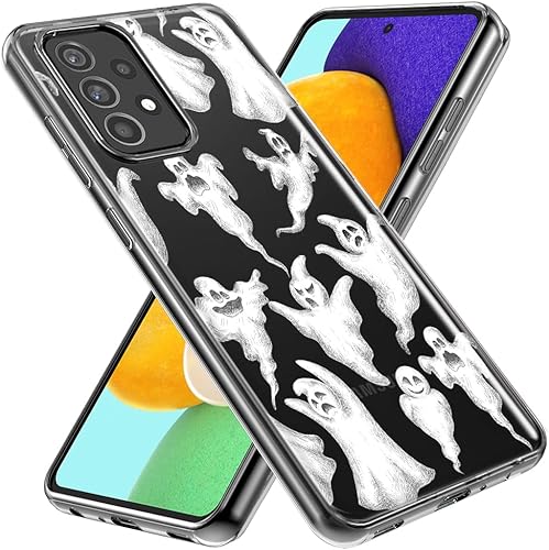 Miniatura 2 de Mundaze - Case for Samsung Galaxy A32 Slim Hybrid Shockproof Hard Shell Soft TPU Heavy Duty Protective Phone Cover - Cute Halloween Spooky Floating