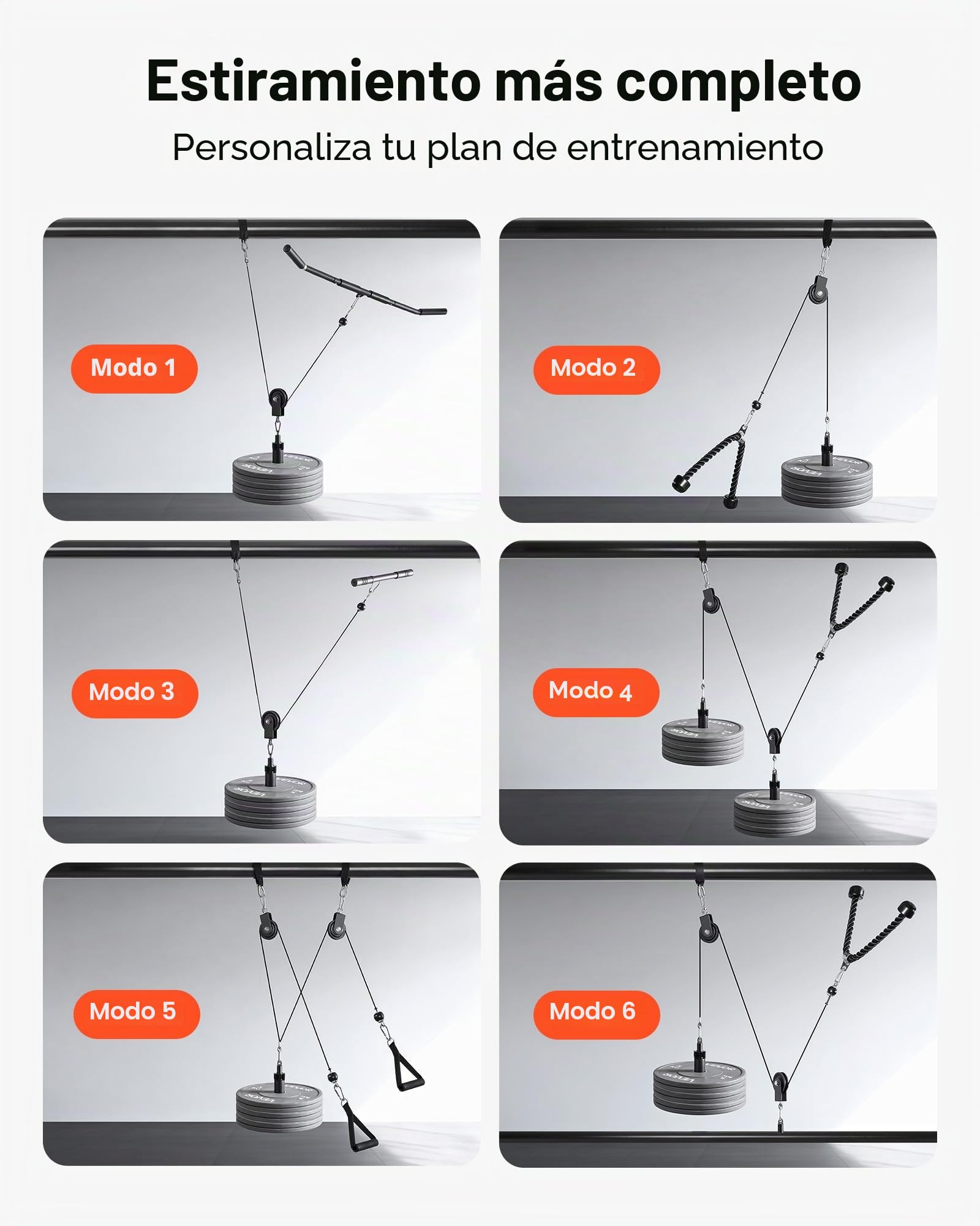 VEVOR Accesorios de tracción LAT, barra en T de remo para máquina de cable, barra en V, barra de tríceps, agarre de mango recubierto de goma, entrenamiento de fuerza de espalda, barra de tracción de