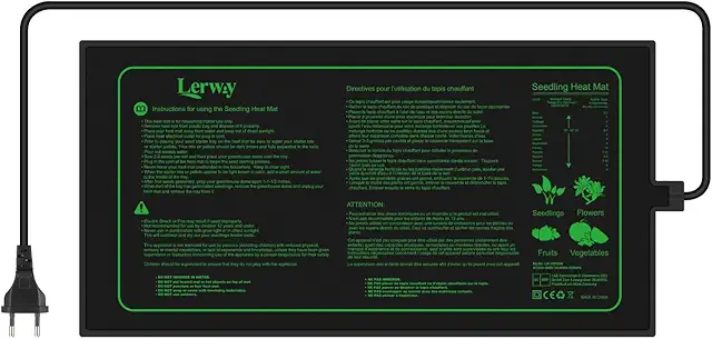 LERWAY Warmtemat voor Terrarium - 30W Verwarmingsmat voor Zaden, Reptielen en Aquarium