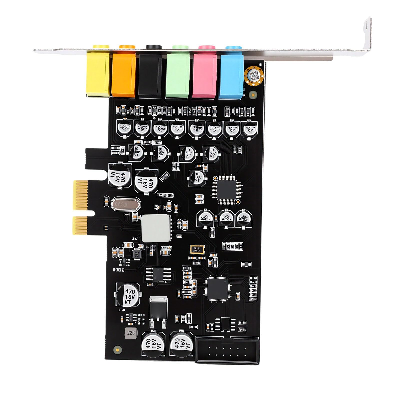 Fabater Carte Son PCIe avec Support à Profil Bas, Audio 7.1 Canaux