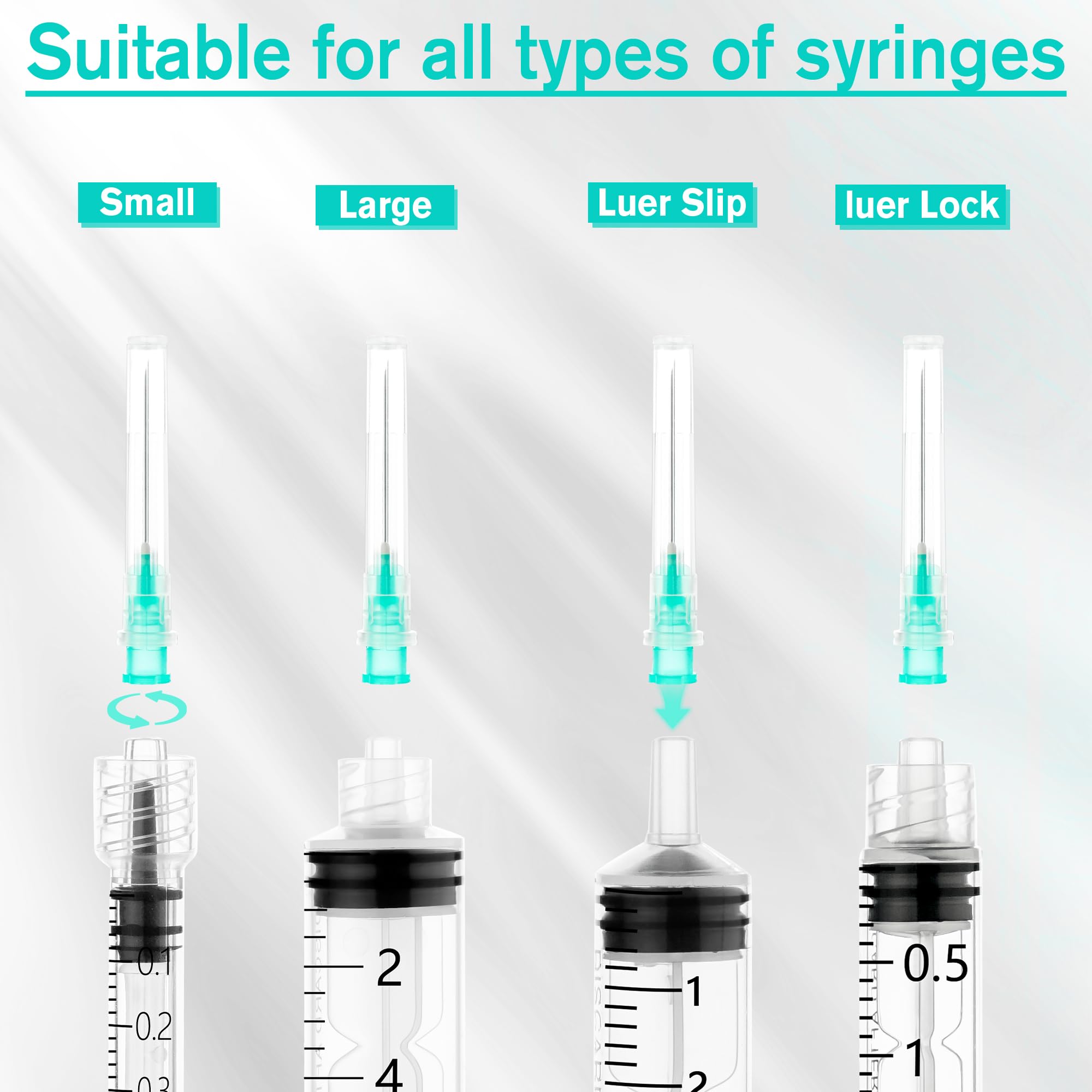 100 Pack 21 Gauge 1 Inch Sterile Disposable Lab Supplies, Scientific and Industrial Dispensing Needle Accessories — Amazon image 2