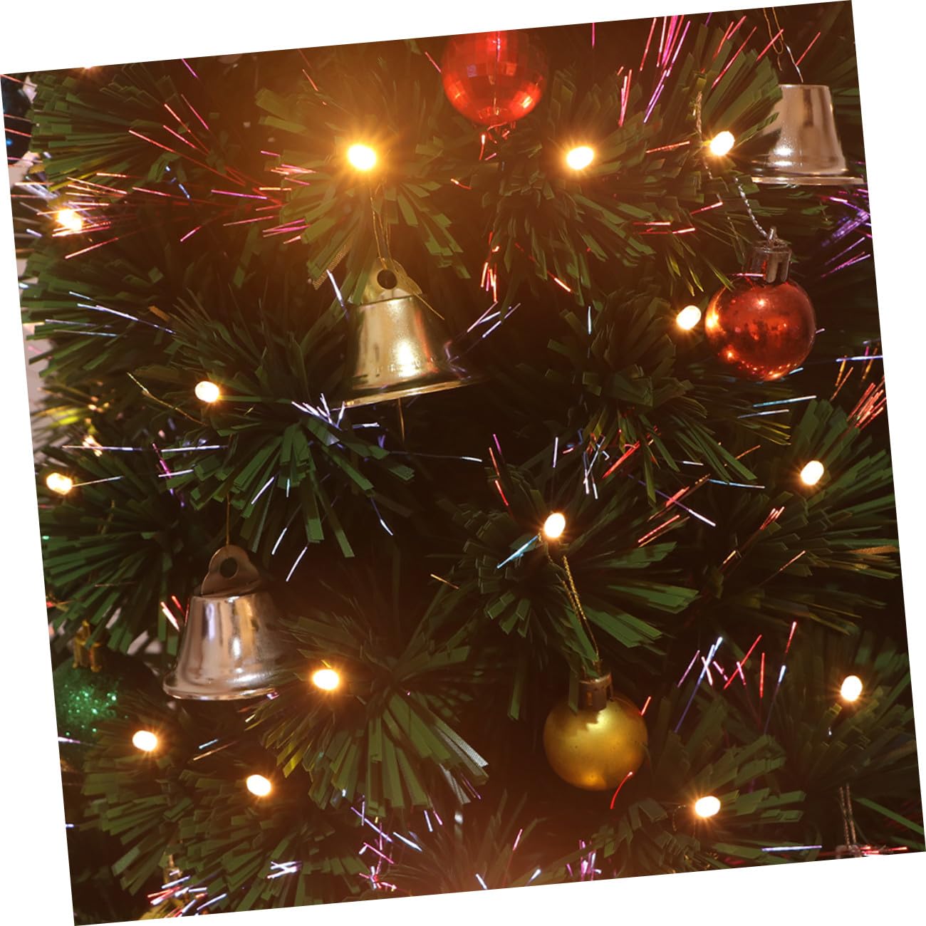 VICASKY 100pezzi Mini Campane Natalizie da Appendere Ornamenti Fai da Te Campane Decorative per Albero di Natale e Scena Festiva