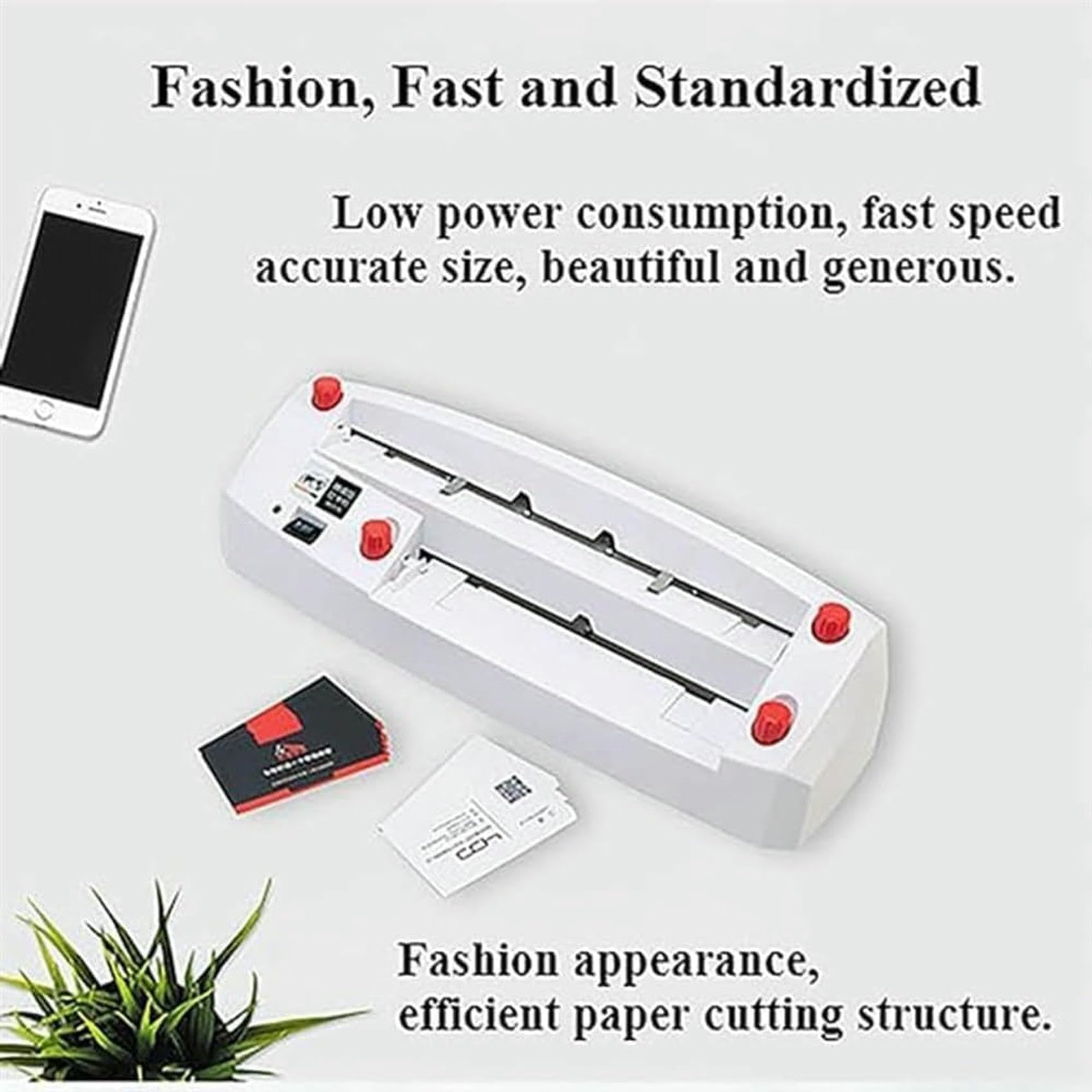Macchina elettrica automatica della taglierina del biglietto da visita, 50r/min ad alta velocità, 54x90mm, nessuna sbavatura, taglio efficiente della carta per scrapbooking