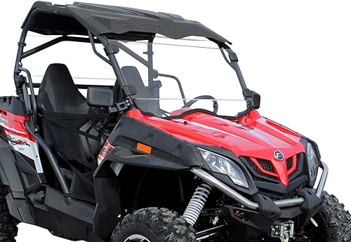 SuperATV - Parabrisas completo para CFMOTO ZForce 800 Trail / 800 EX 2016-2022 | Hecho de policarbonato transparente resistente a los arañazos de