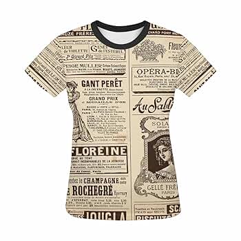 Amazon.com: Womens Tops T-Shirts Print with Retro Old