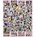 300PCS Anime Demon-Slayer Cartoon Laptop Sticker Great for Skateboard Car Bicycle Door Snowboard Waterproof Schoolbags