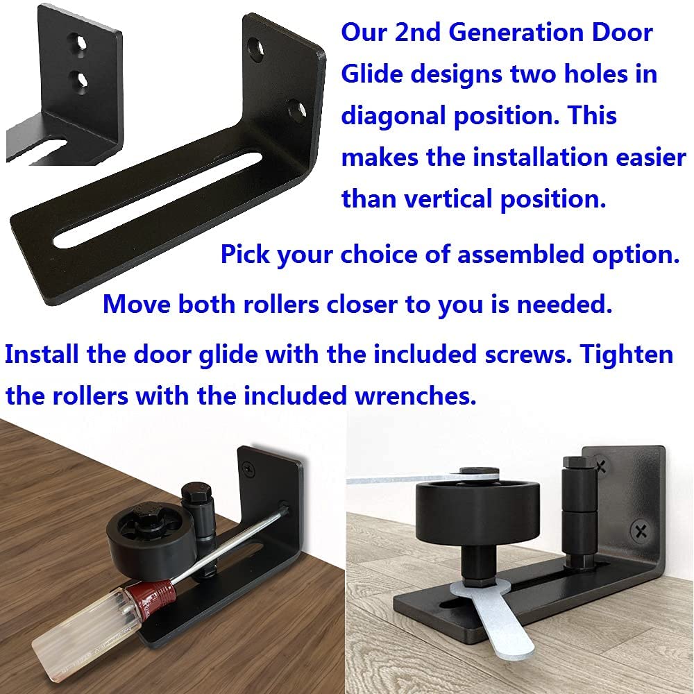 2X Sliding Barn Door Floor Guide Barn Door Guide Lock Barn Door Floor