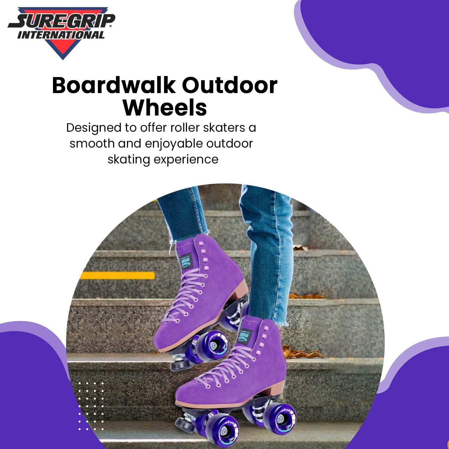 Sure Grip Boardwalk Outdoor 65mm wheels set of 8