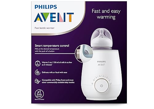 Miniatura 14 de Philips Avent Warming Bundle con biberón anticólicos con ventilación AirFree de 4 onzas, paquete de 4 unidades + calentador rápido de biberones