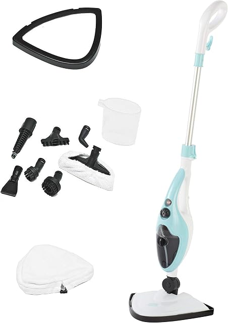 10 in 1 1500W Neo® Hot Steam Mop Cleaner Floor Carpet Window Washer Hand Steamer (Blue)