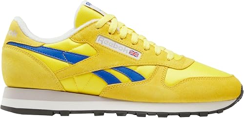 Reebok Baskets Classiques Unisexes en Cuir, Golden Haze/Optimum Blue/Chalk, 40,5