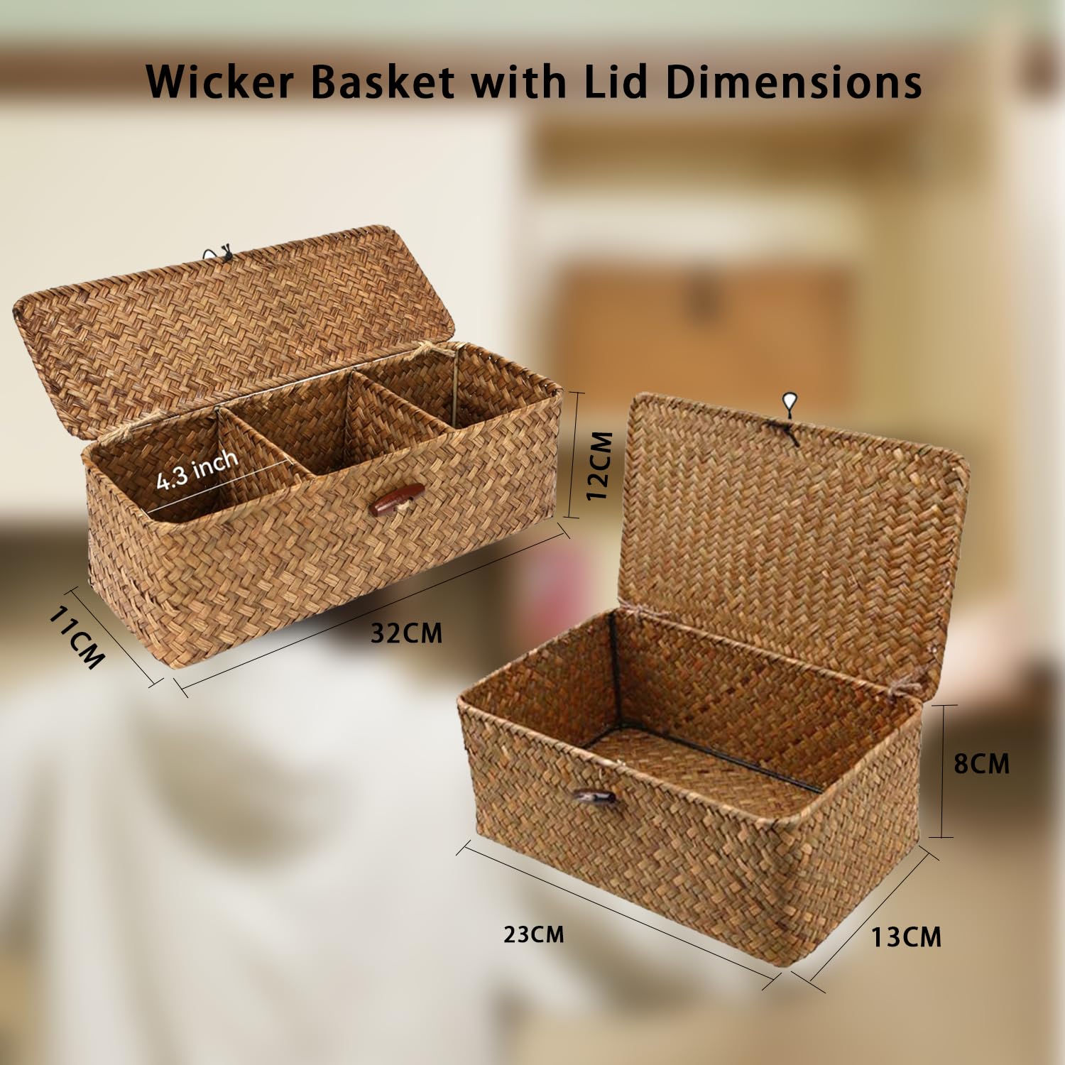 Moosky - Cestas De Almacenamiento Tejidas A Mano, Cajas De Regalo