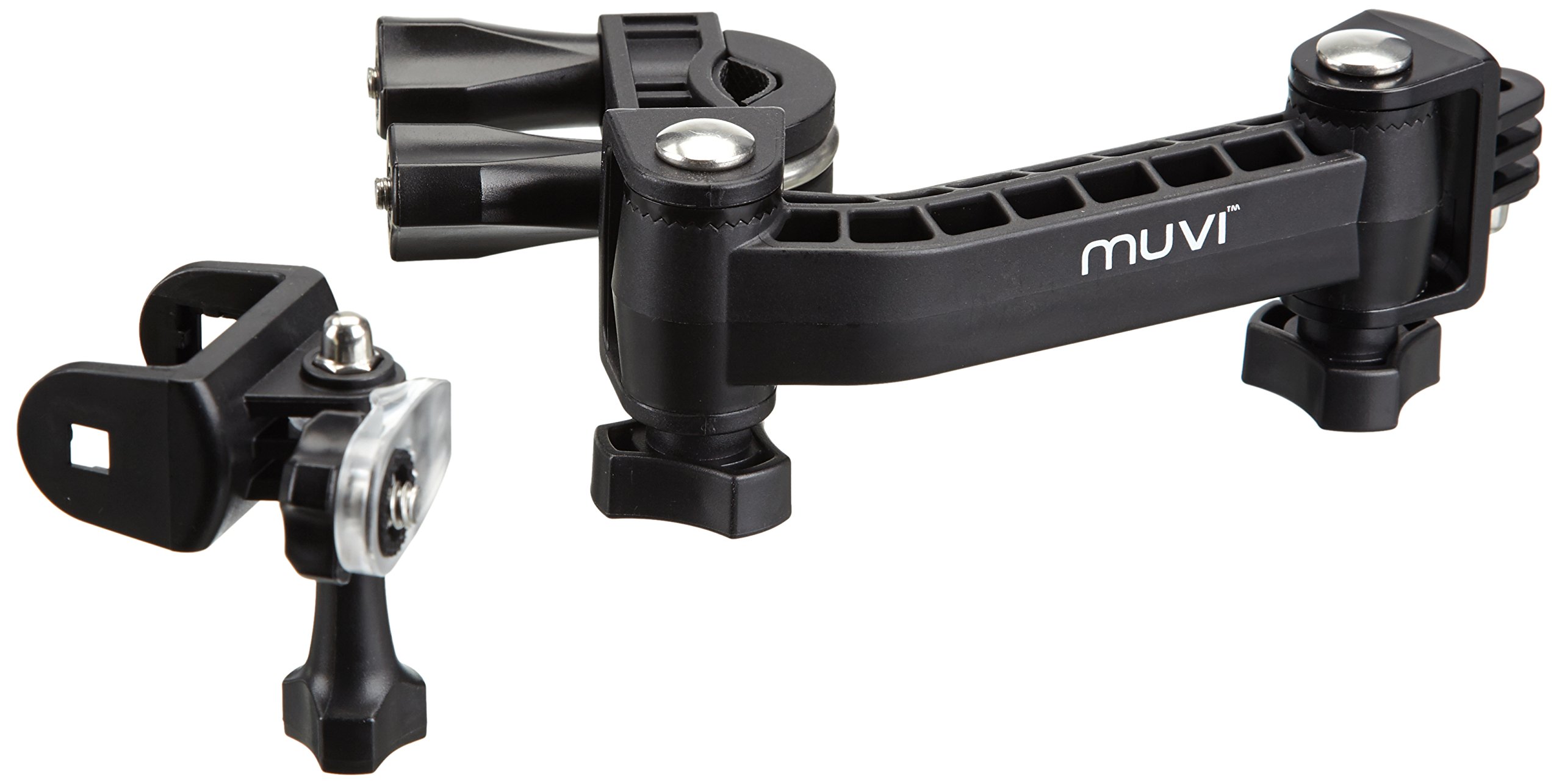 Veho Muvi Extended Pole/Bar Mount for Bikes/Roll Cages/Boat Rigging for Muvi KX-Series | Muvi K-Series | Muvi HD | Muvi Micro - Black (VCC-A026-EPM)