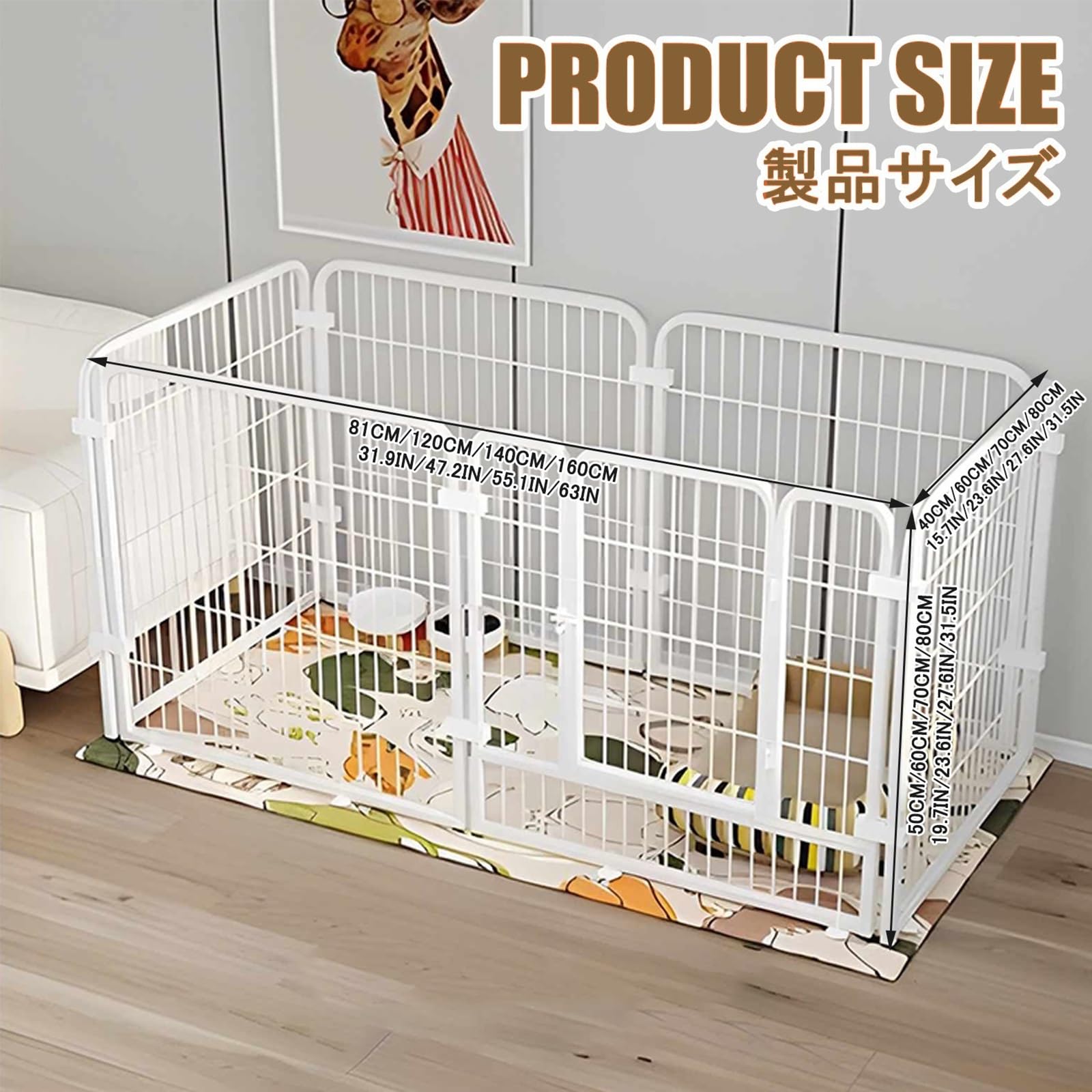 Recinto Recinzione Per Cani Recinto Per Cuccioli Recinto Per Animali In Metallo Recinto Per Animali Da Esterno E Interno Recinzione Per Cuccioli Con Porta Recinto Per Cani Pieghevole(White,12