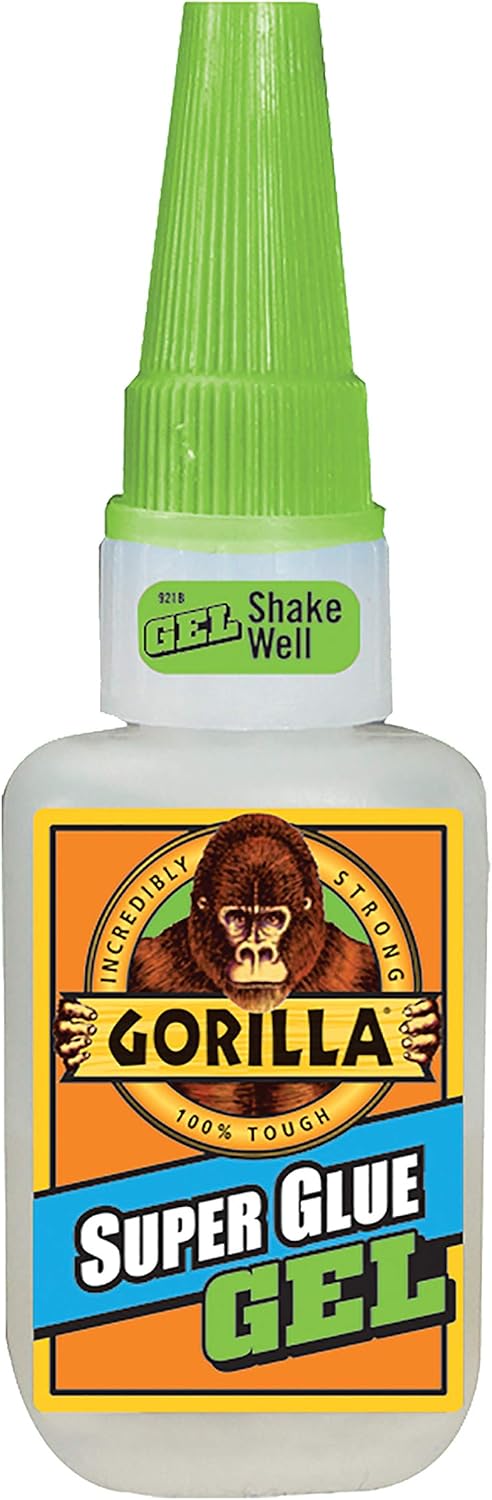Gorilla Super Glue Gel, Fast-Setting, Thick Formula with Anti-Clog Cap, Clear Cyanoacrylate, 0.53oz/15g, Pack of 1 - Image 8