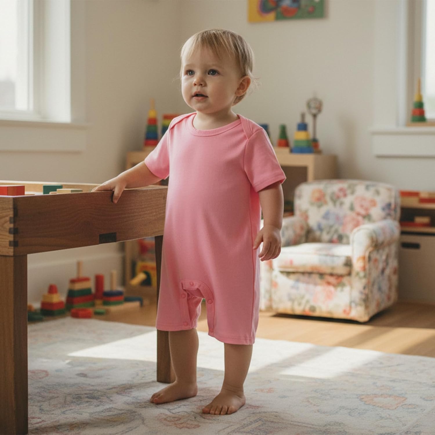 Baby Boys Girls Clothes Newborn 3-pack Romper Solid Short Sleeve One Piece Jumpsuit Infant Summer Spring Outfits - Image 2