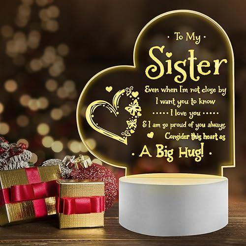 BASSI Regalo para la lámpara de la hermana