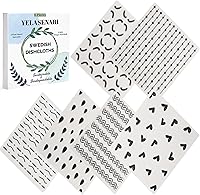 Vista 7 de Paños de cocina suecos reutilizables, paquete de 6, paños de cocina sin olor, paños de papel reutilizables de secado rápido, paños de papel