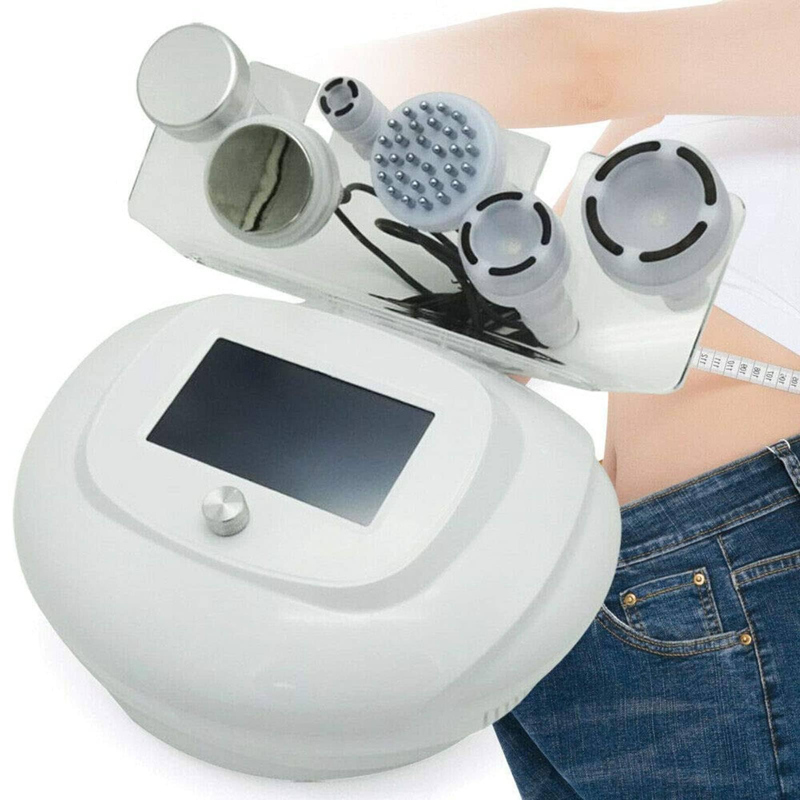 Dispositivo Dimagrante Anticellulite 6 in 1, Strumento di Bellezza Multifunzione RF 80k per Dragaggio del Meridiano per Dimagrire Pancia, Braccia, Cosce