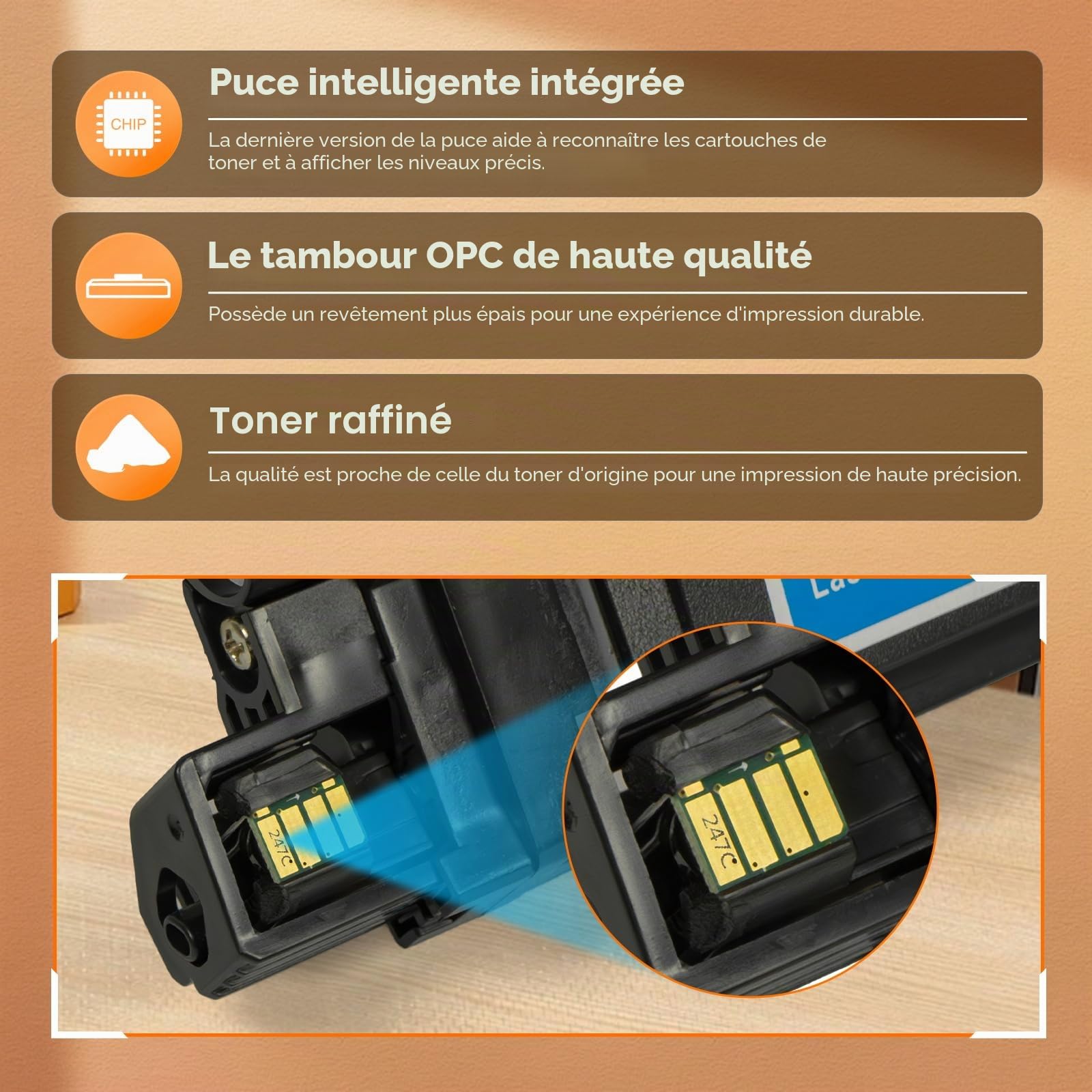 Lot de 4 Cartouches de Toner TN248XL Compatibles avec Brother TN248 XL TN248XLCMYK Utilisation pour Brother MFC-L3760CDW MFC-L3740CDW Toner MFC-L3740CDWE DCP-L3560CDW TN 248 DCP-L3520CDWE