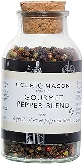Cole & Mason Gourmet Peppercorn Blend Refill - Spice Refill Jar - Blended Peppercorn for Pepper Mills, Grinders, and Shake...