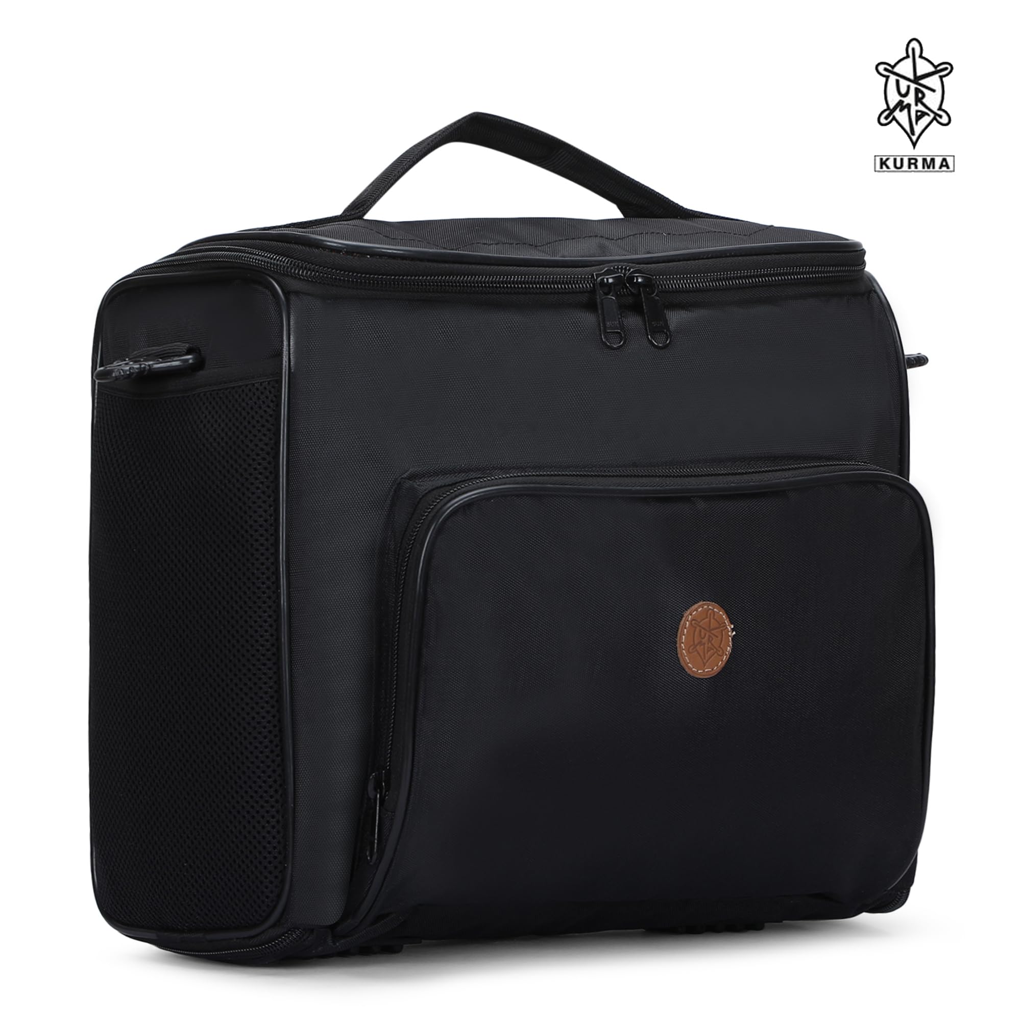KURMA Cinema Sack 9.5 Liter Polyester Professional Portable Projector Travel Bag and Carrying Case with Soft Detachable Shoulder Strap fits 13 Inch (KFBACBLK18-0724, Black) - Image 2 thumbnail
