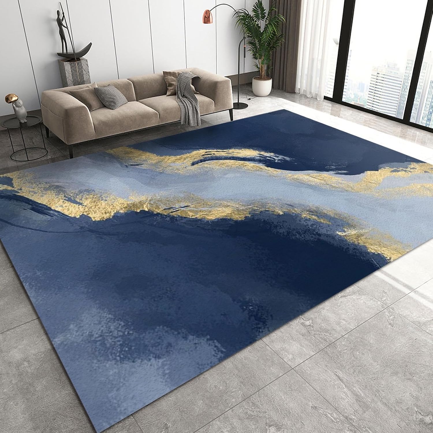 Tapis de salon 3D doux et abstrait pour l'aire de jeux des enfants au quotidien
