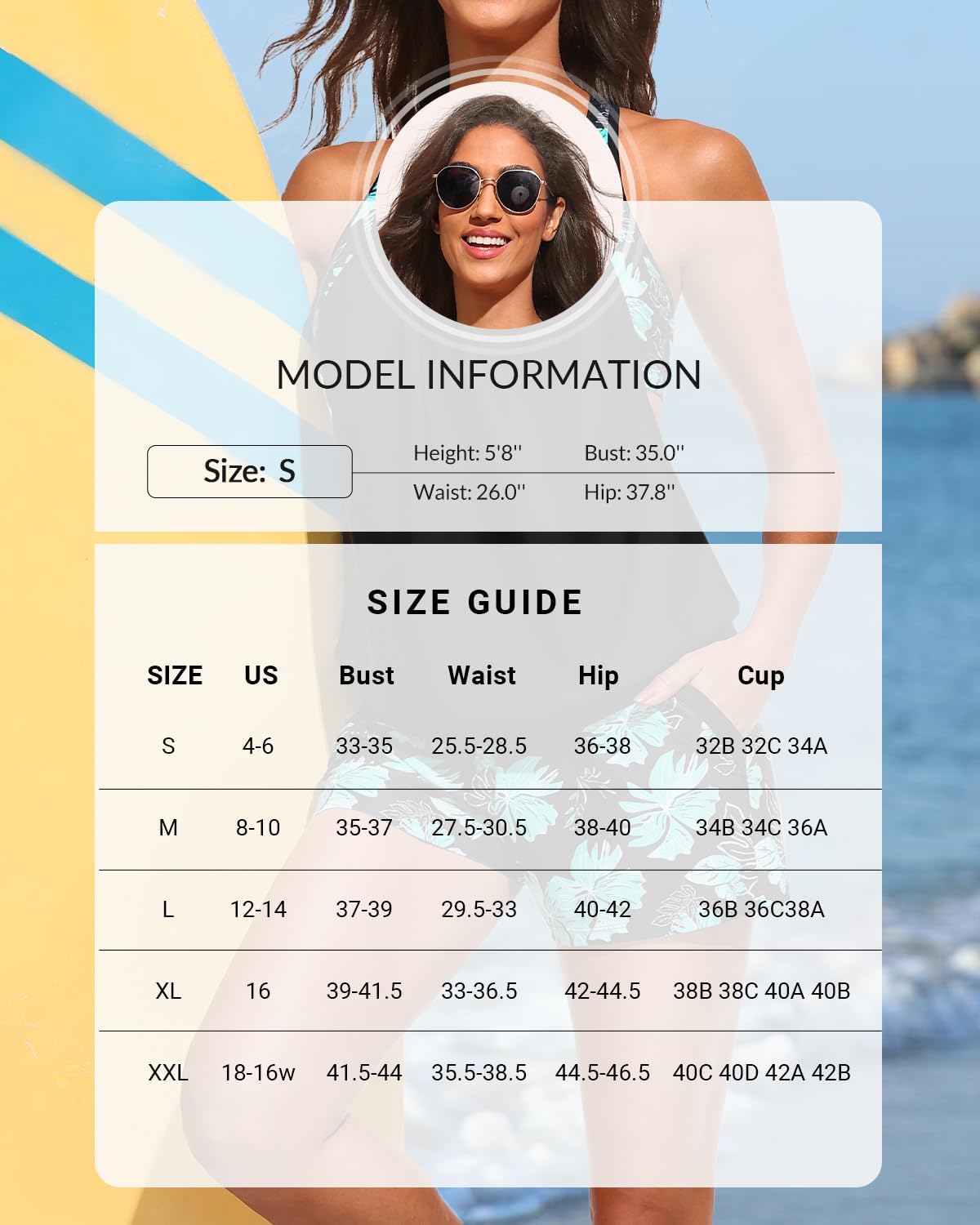 Daci Tankini Swimsuits for Women - 2026 Tummy Control Two Piece Bathing Suit with Sporty Pockets Shorts Blouson Swimwear