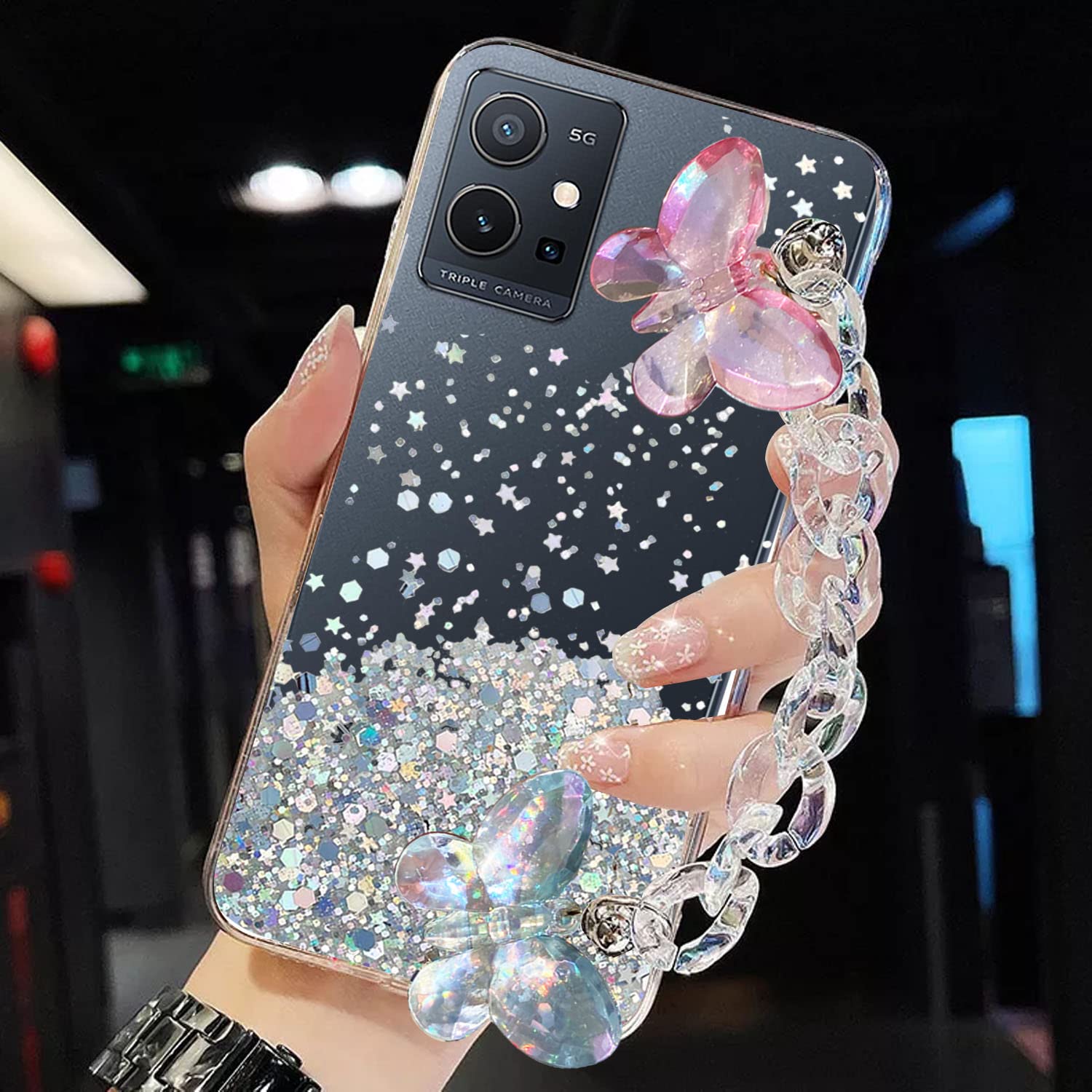 KC Back Cover for Vivo T1 5G, Vivo Y75 5G & Vivo Y55 5G 5G, Crystal