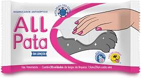 CatMyPet – ALL PATA LENÇOS Umedecidos Higienizador Antisséptico | Toalhinhas Lambíveis c/Extrato Calmante | Combate Vírus (Inclui COVID), Dermato Safe p/Cães e Gatos