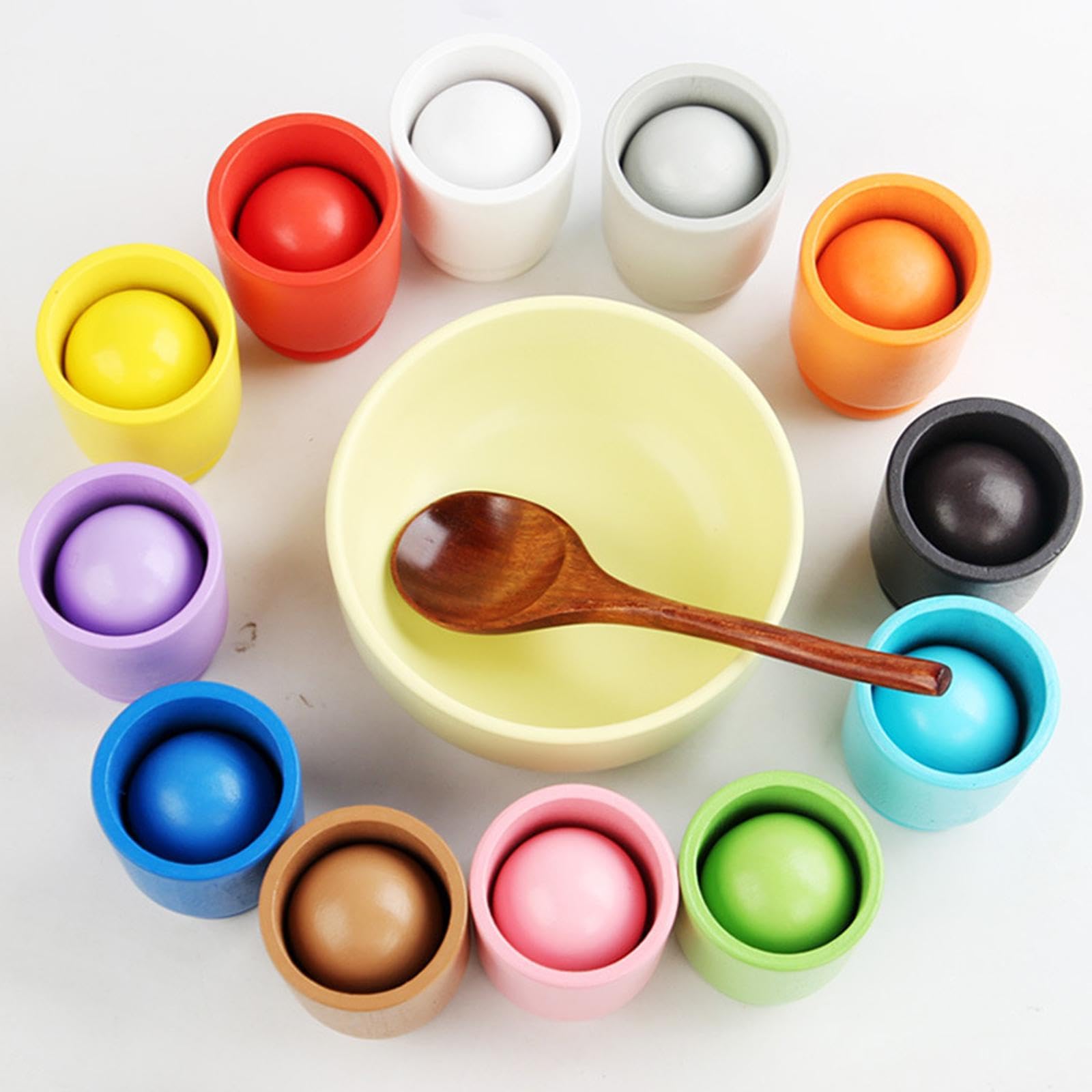 Bola Clasificadora de Colores en Vaso, Juguete para Niñas de 3 años en Adelante.