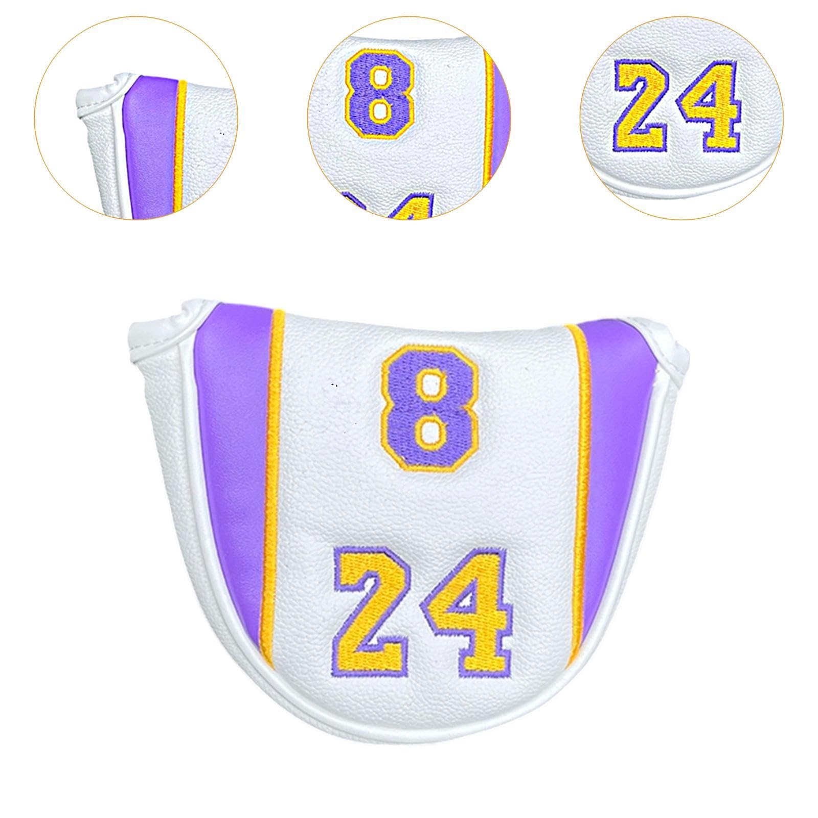 Vaveren Golf Putter Cover, Mallet Putter Haedcover, PU Leather Golf Club Cover for Golfer Gift, S