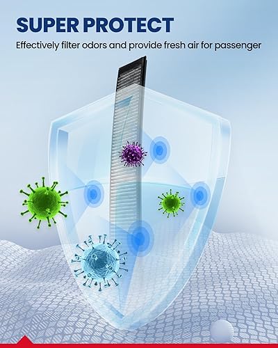 Miniatura 4 de KAX Filtro de aire de cabina, CF10074 de repuesto para Lexus IS300, RC350, RC300, RC200t, RC F, IS500, IS350, IS250, IS200t, GS450h, GS350, GS200t,