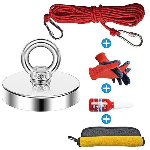 Miniatura 14 de Ganchos magnéticos, ganchos magnéticos de neodimio de tierras raras resistentes de 500 libras con perno avellanado para el hogar, cocina, lugar