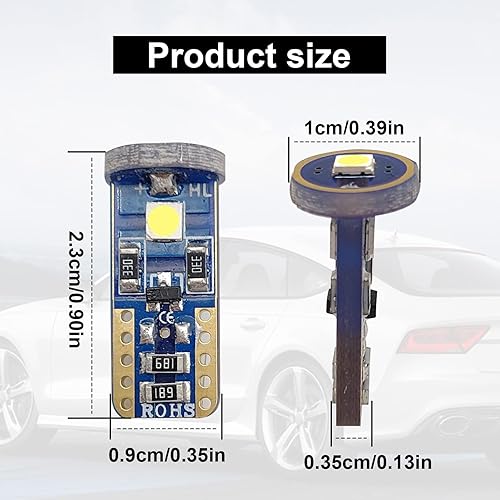 Miniatura 9 de stymart Bombillas LED T10 168 194 de cuña extremadamente brillantes para interior de automóvil, cúpula, mapa, puerta, luz de matrícula, luz de