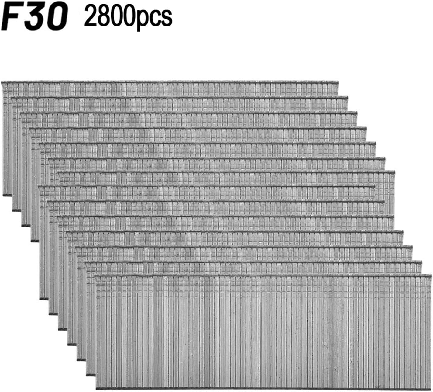 High Penetration Straight Brad Nails for DIY HomeGardening Woodworking, F15 F20 F25 F30, Carbon Steel, Rust Resistant, Galvanized (F20)