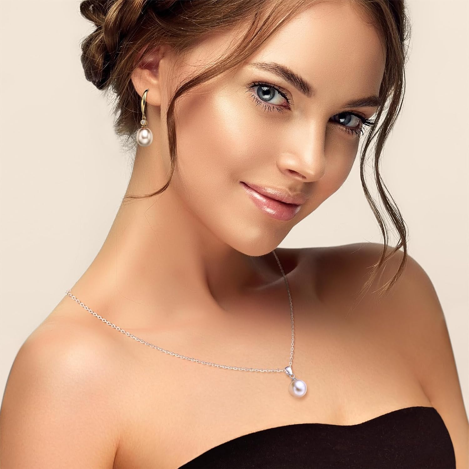 ABSOLUTE AAA+ to AAAA Cultured Pearl Necklace Freshwater Genuine Real Mabe/Oval/Round Pearl Pendant Necklaces for Women S925 Sterling Silver Chains Birthday Gift for mom