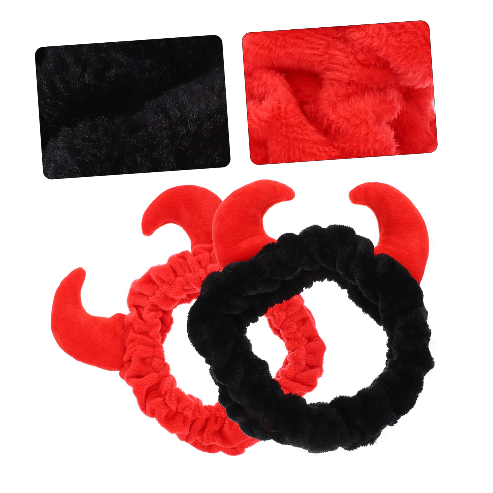 2pezzi Fasce Peluche Horn Fascia Per Trattamenti Spa Makeup Della Colori e Comfort e Stile Per