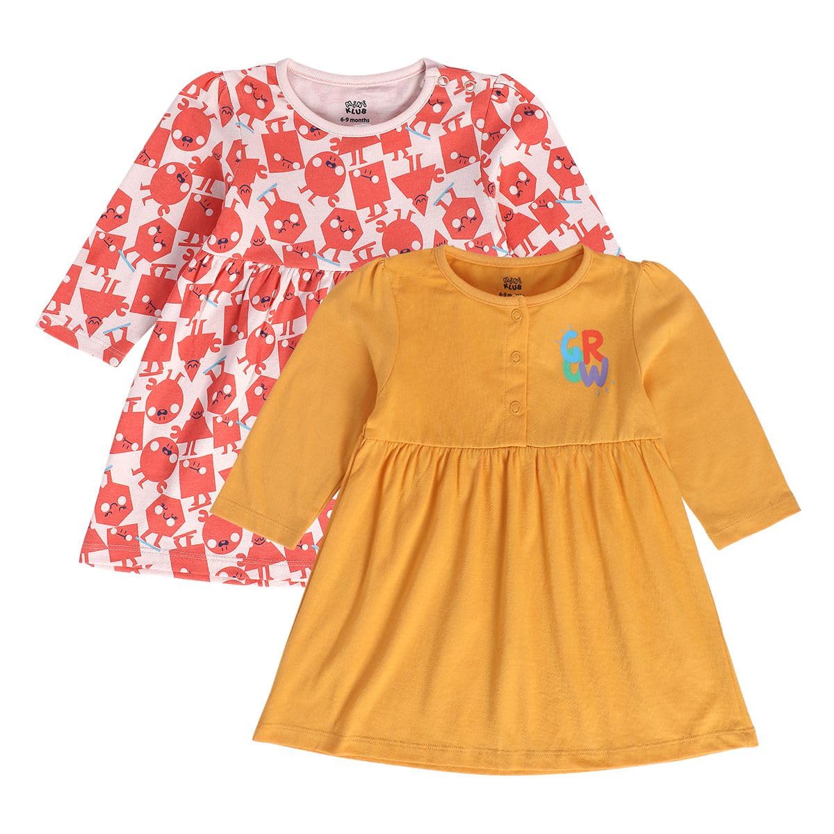 miniklub Baby Girls Round Neck Full Sleeve Knit Dress, Pack of 2 (Multi Color) - Review, Price and Buying Guide