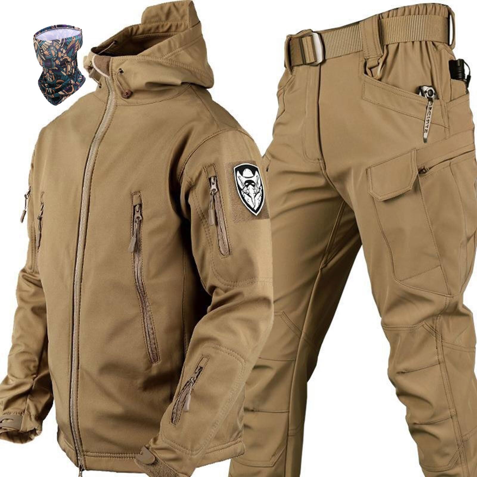 Ensemble Two-Piece-Multiple Pêche Armée Softshell Thermique Homme