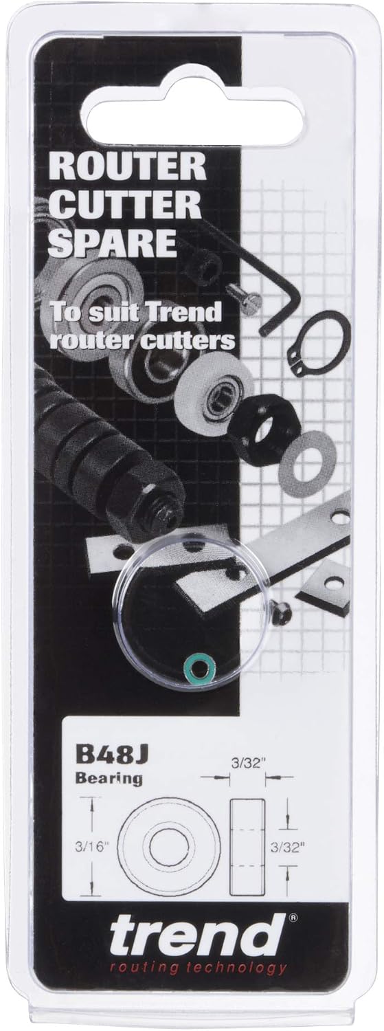 Trend Replacement Bearing, 3/16 Inch Diameter, 3/32 Inch Bore, B48J - Image 4