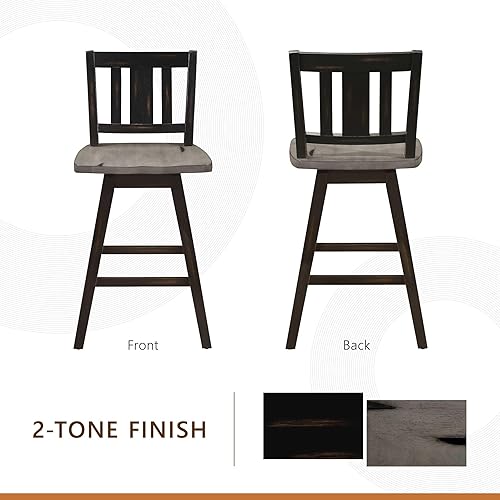 Miniatura 89 de Homelegance - Bancos Gris envejecido/blanco,Negro -,https://www.amazon.com/dp/undefined