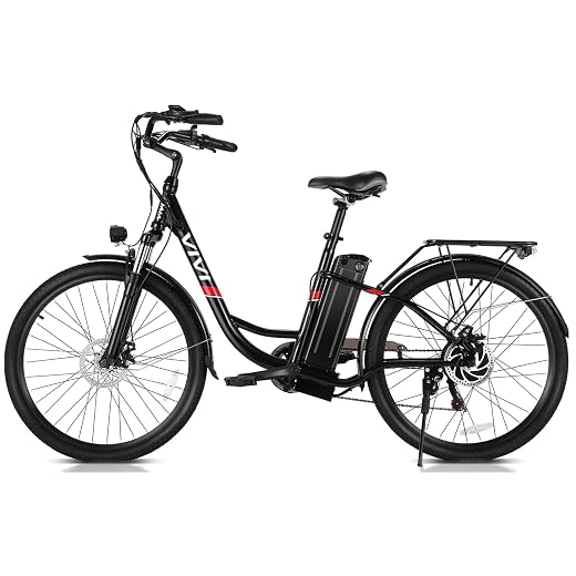 Vivi Electric Bike, 500W City Cruiser Ebike with 48V Removable Battery, Step-Thru Electric Bicycle 20MPH & 50 Mile Commuter Electric Bike for Adults with Cruise Control